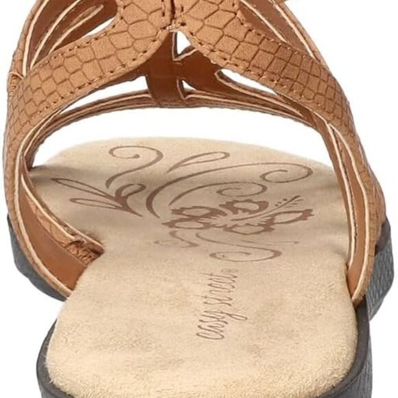 Women's Daylily Flat Sandal Tan Matte Snake Size 11 Wide Gladiator Style - Picture 6 of 6